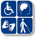 Image with Disability symbols